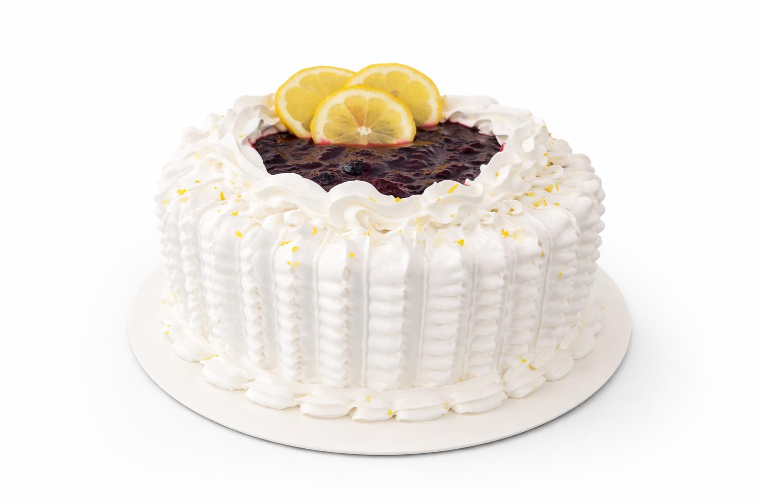 Torta Limão Siciliano com Frutas Vermelhas